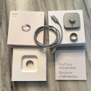 OURA RING 4 -SIZE 8 silver